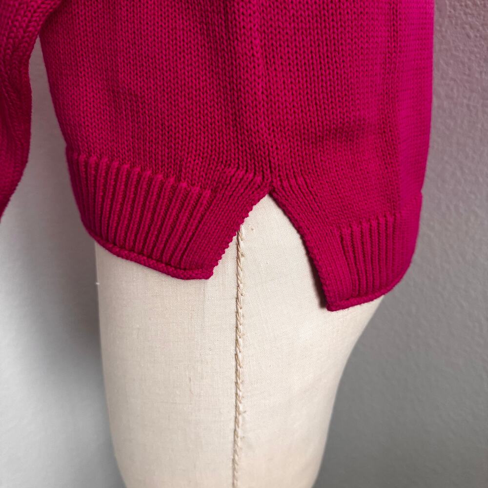 Lilly Pulitzer Crewneck Sweater Magenta Hot Pink Size S NWT Knit Pullover - Picture 9 of 11